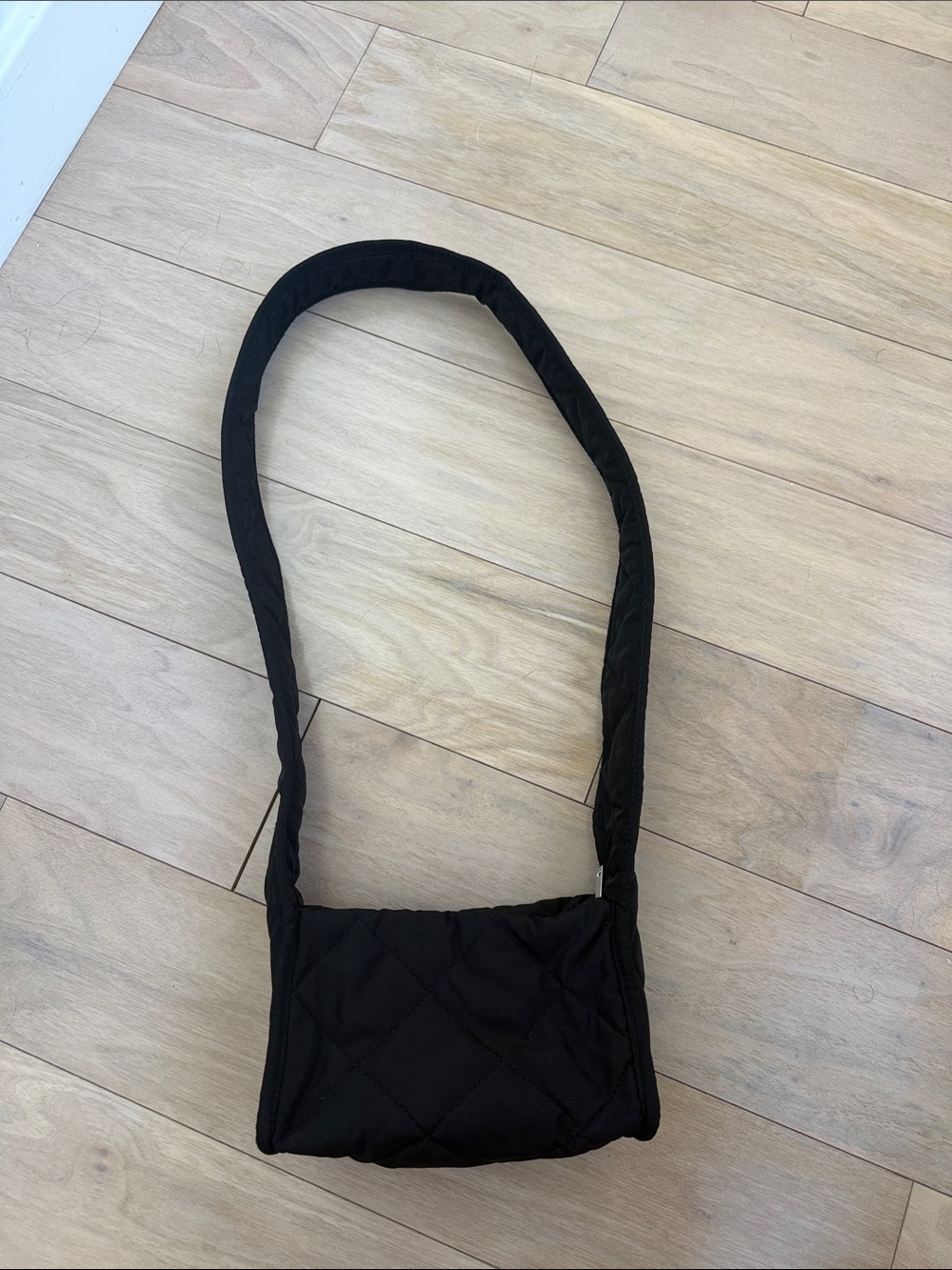 COS Mini Black Quilted Crossbody Bag